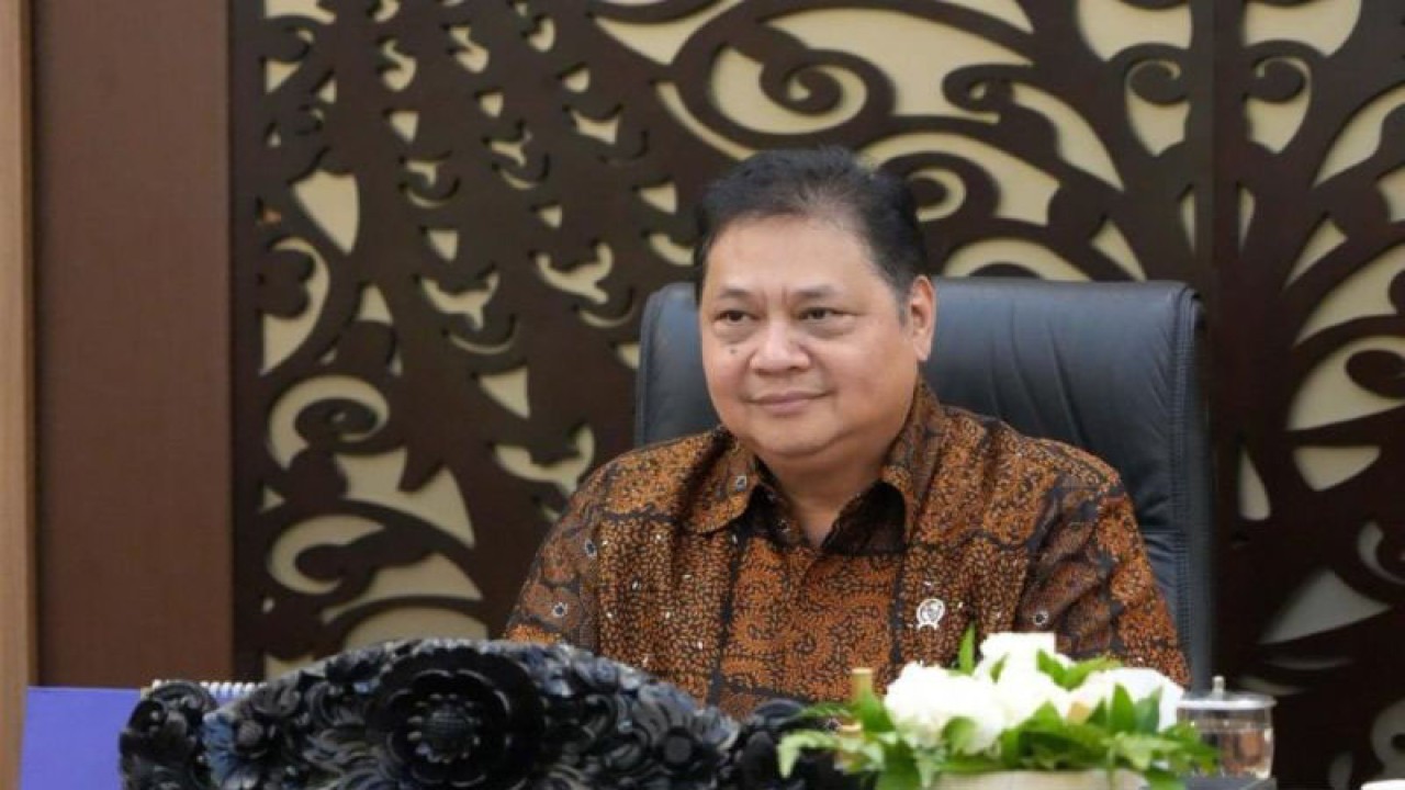 Menko Airlangga saat menyampaikan sambutan dalam acara Musyawarah Nasional Himpunan Peritel dan Penyewa Pusat Perbelanjaan Indonesia (Hippindo) (ANTARA/HO-Kemenko Perekonian)