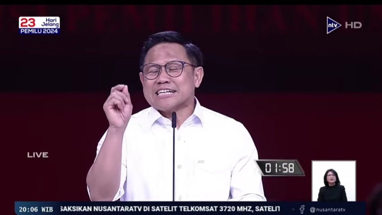 Calon wakil presiden nomor urut 1, Muhaimin Iskandar