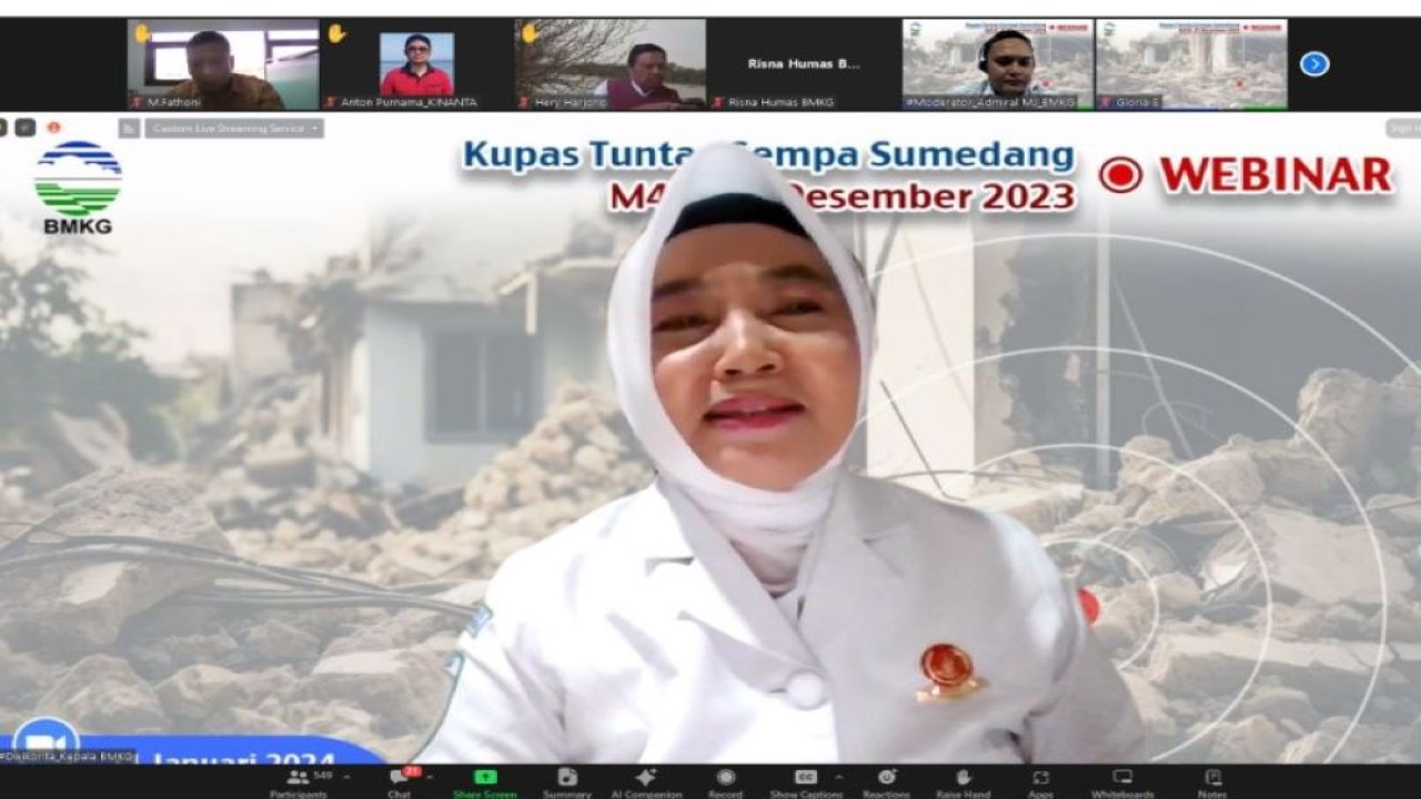 Kepala BMKG Dwikorita Karnawati. (ANTARA/HO-BMKG)