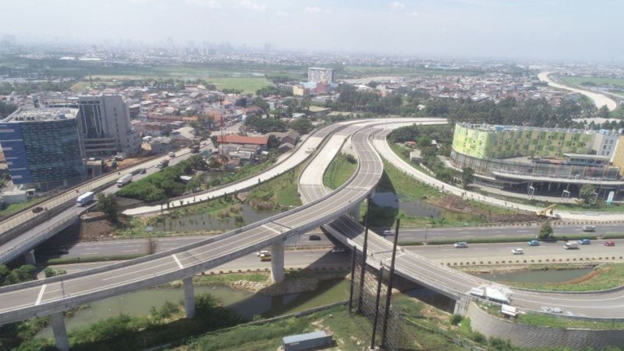 Ilustrasi jalan tol yang dikelola PT Jasa Marga Kunciran Cengkareng. ANTARA/HO-Jasa Marga