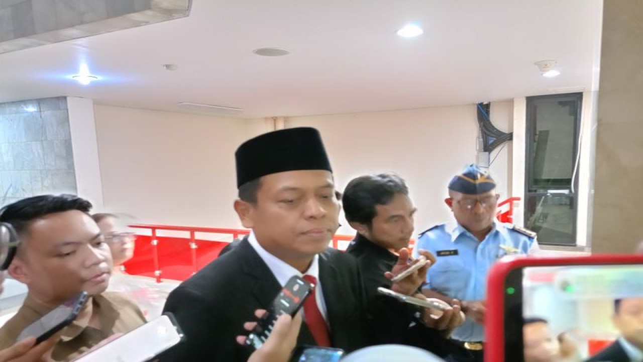Sekretaris Daerah (Sekda) DKI Jakarta Joko Agus Setyono di Gedung DPRD DKI, Jakarta Pusat, Senin (8/1/2024). ANTARA/Siti Nurhaliza