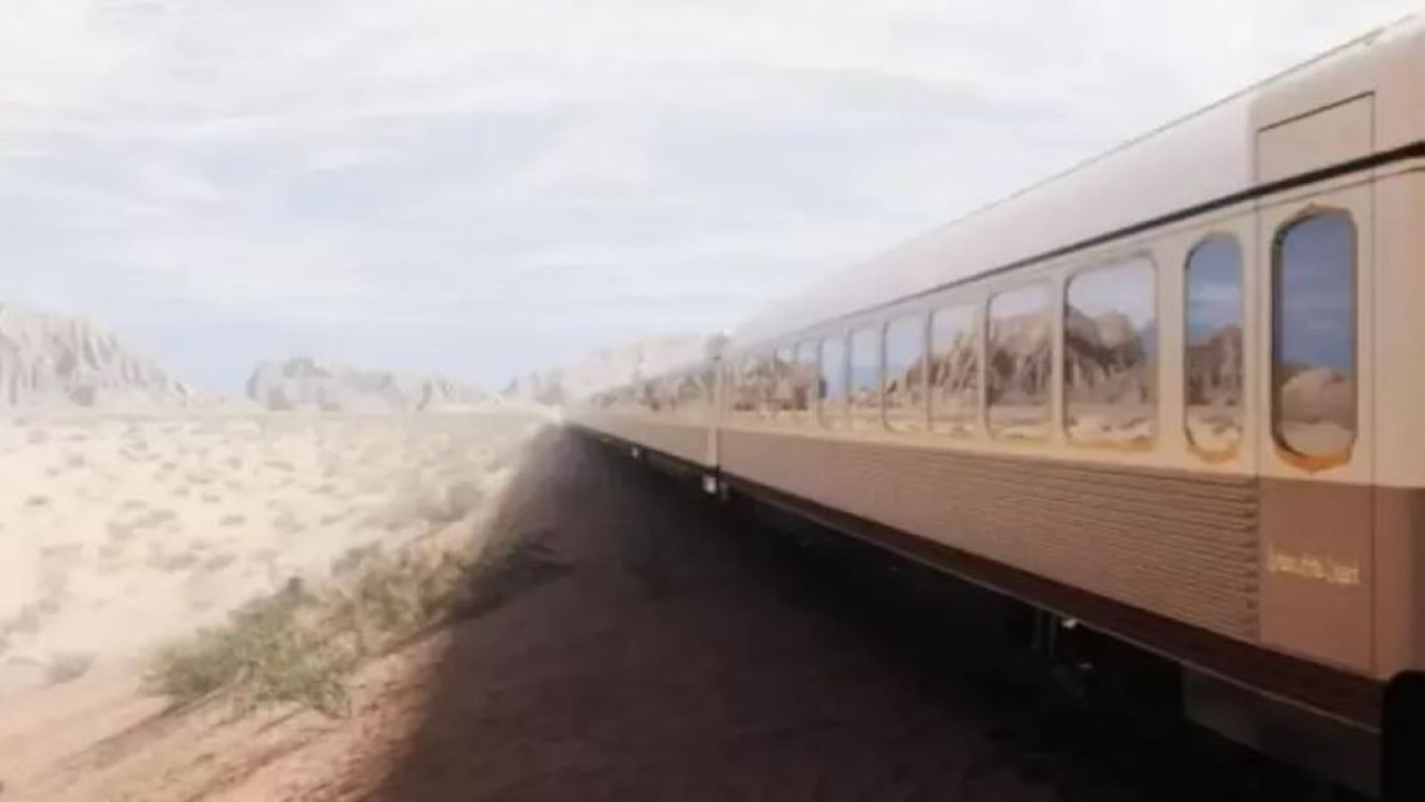 Arab Saudi bakal mengoperasikan kereta api mewah Dream of the Desert pada 2025. (Saudi Gazette)