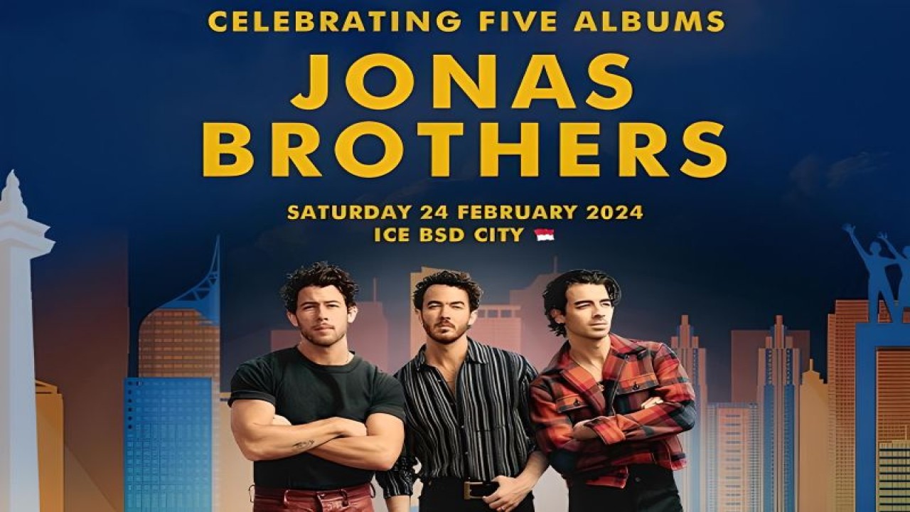 Poster konser Jonas Brothers di Indonesia. (ANTARA/HO-Color Asia Live)