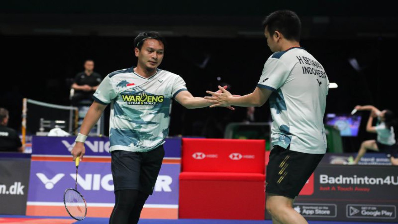 Pasangan ganda putra Indonesia Mohamad Ahsan/Hendra Setiawan. (ANTARA/HO-PBSI)
