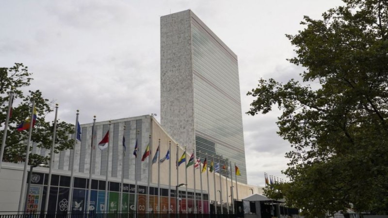 Markas Besar PBB di New York, Amerika Serikat. (ANTARA/Xinhua/Wang Ying)
