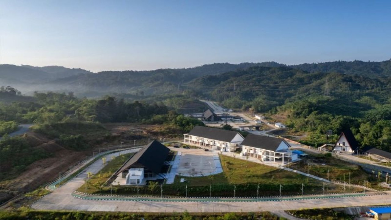 Pos Lintas Batas Negara (PLBN) Jagoi Babang di Kalimantan Barat. ANTARA/HO - Kementerian PUPR