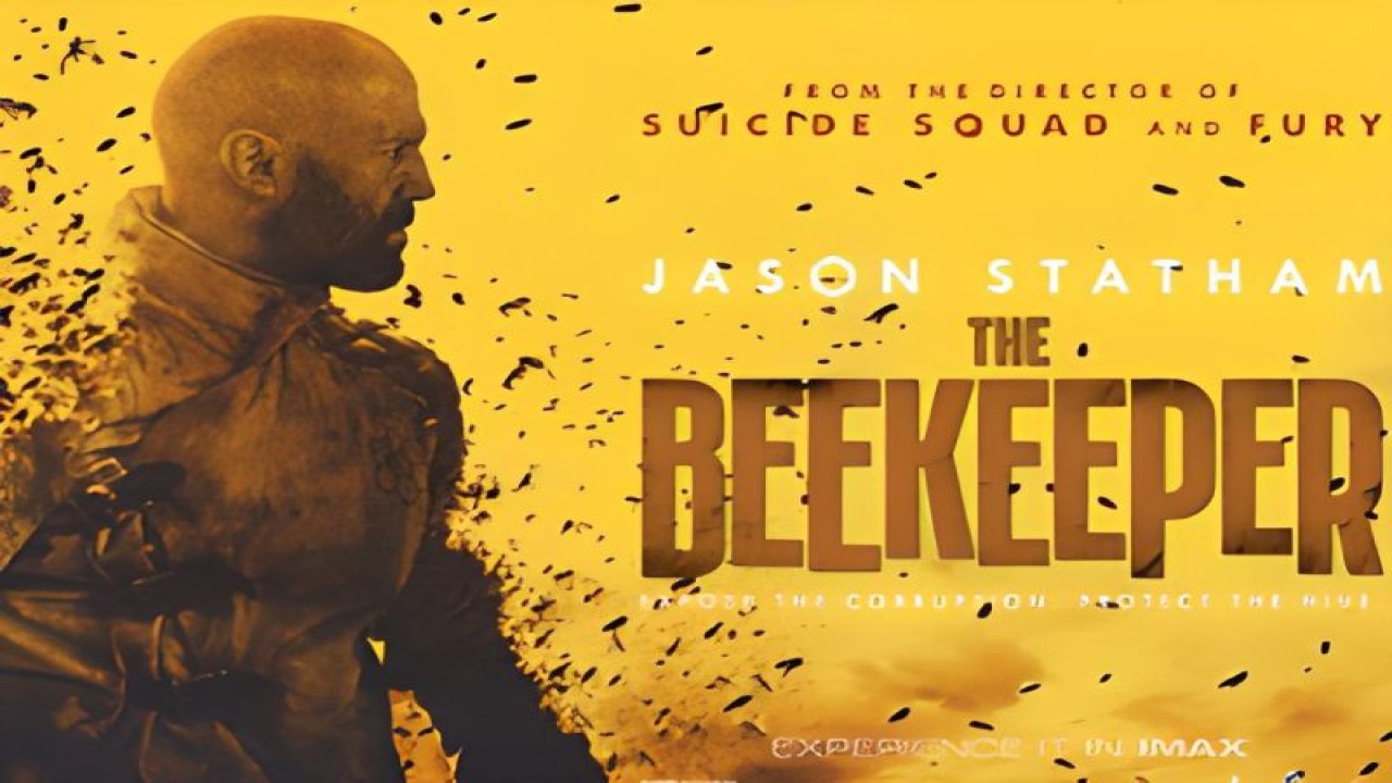 Poster film "The Beekeeper" yang dibintangi Jason Statham. (ANTARA/HO-Miramax)