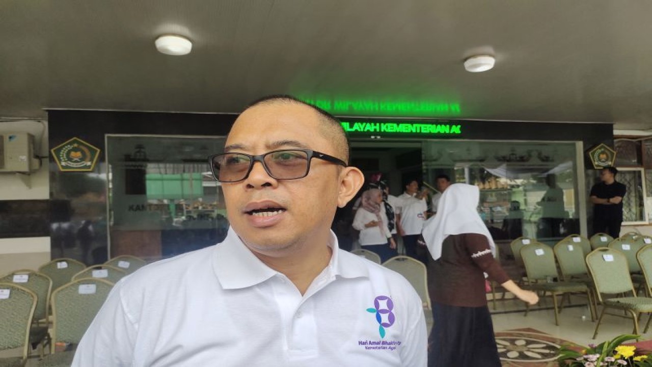 Kepala Kanwil Kemenag Lampung Puji Raharjo, di Bandarlampung, Rabu, (3/1/2024). ANTARA/Dian Hadiyatna.