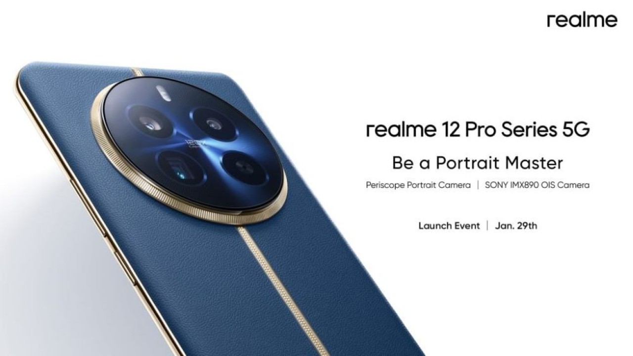 Teaser Realme 12 Pro series. (Realme via Gizmochina)