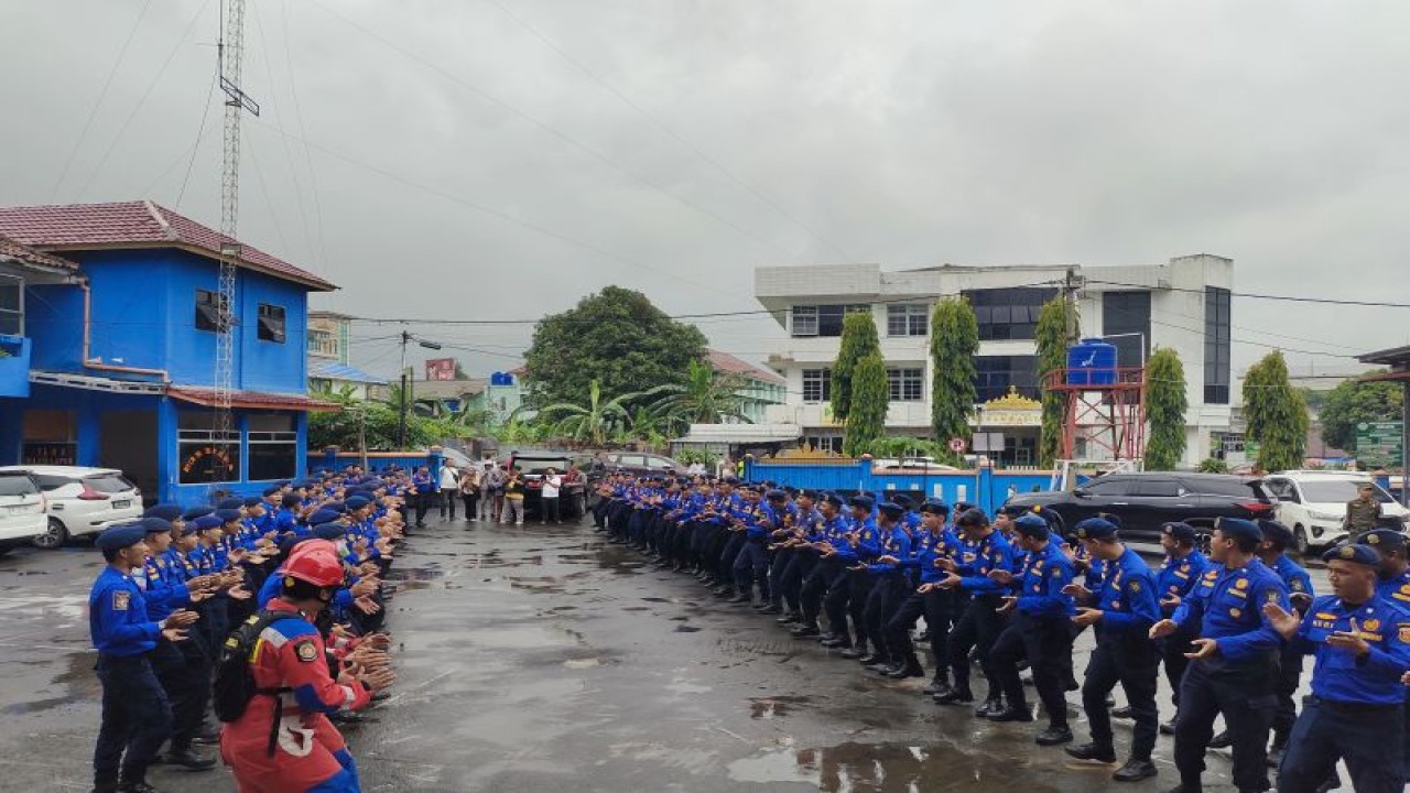 Peresmian Kantor Baru Pemadam Kebakaran dan Penyelamatan (Damkarmat) Kota Bandarlampung. Jumat, (19/1/2024). (ANTARA/Dian Hadiyatna)