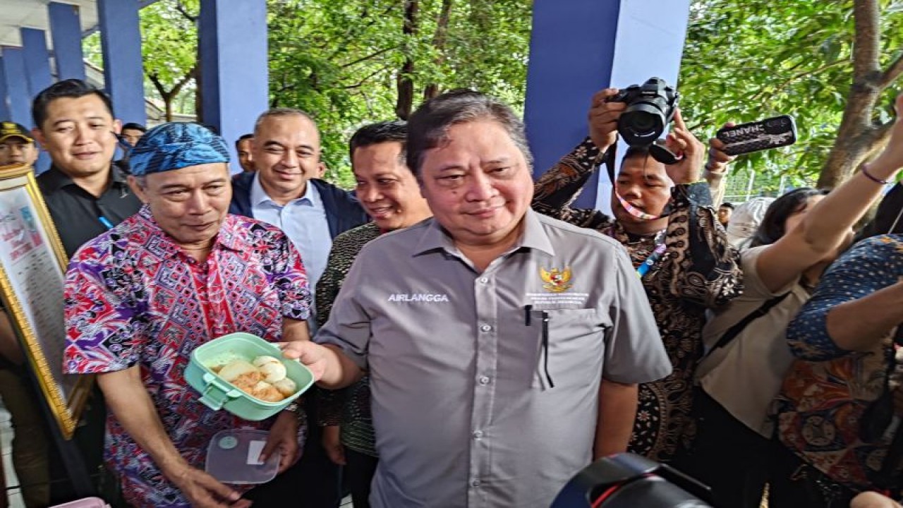 Menteri Koordinator Bidang Perekonomian, Airlangga Hartarto. (Foto:  ANTARA/Azmi Samsul Maarif.)