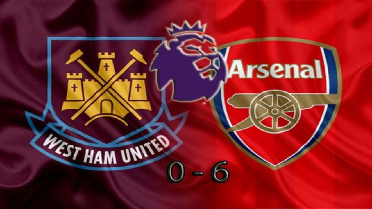 Arsenal gasak West Ham United 6-0 di laga Liga Inggris pada Minggu (11/2/2024)
