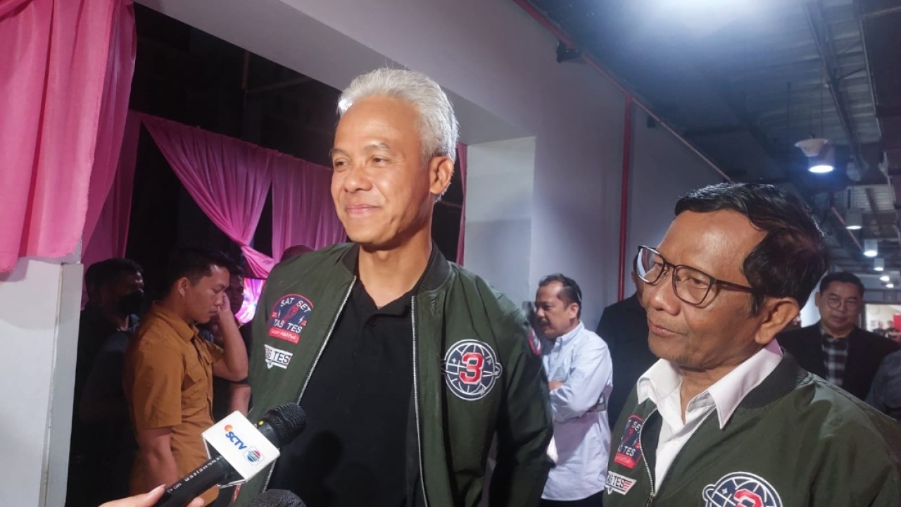 Capres-cawapres nomor urut 3 Ganjar Pranowo dan Mahfud MD