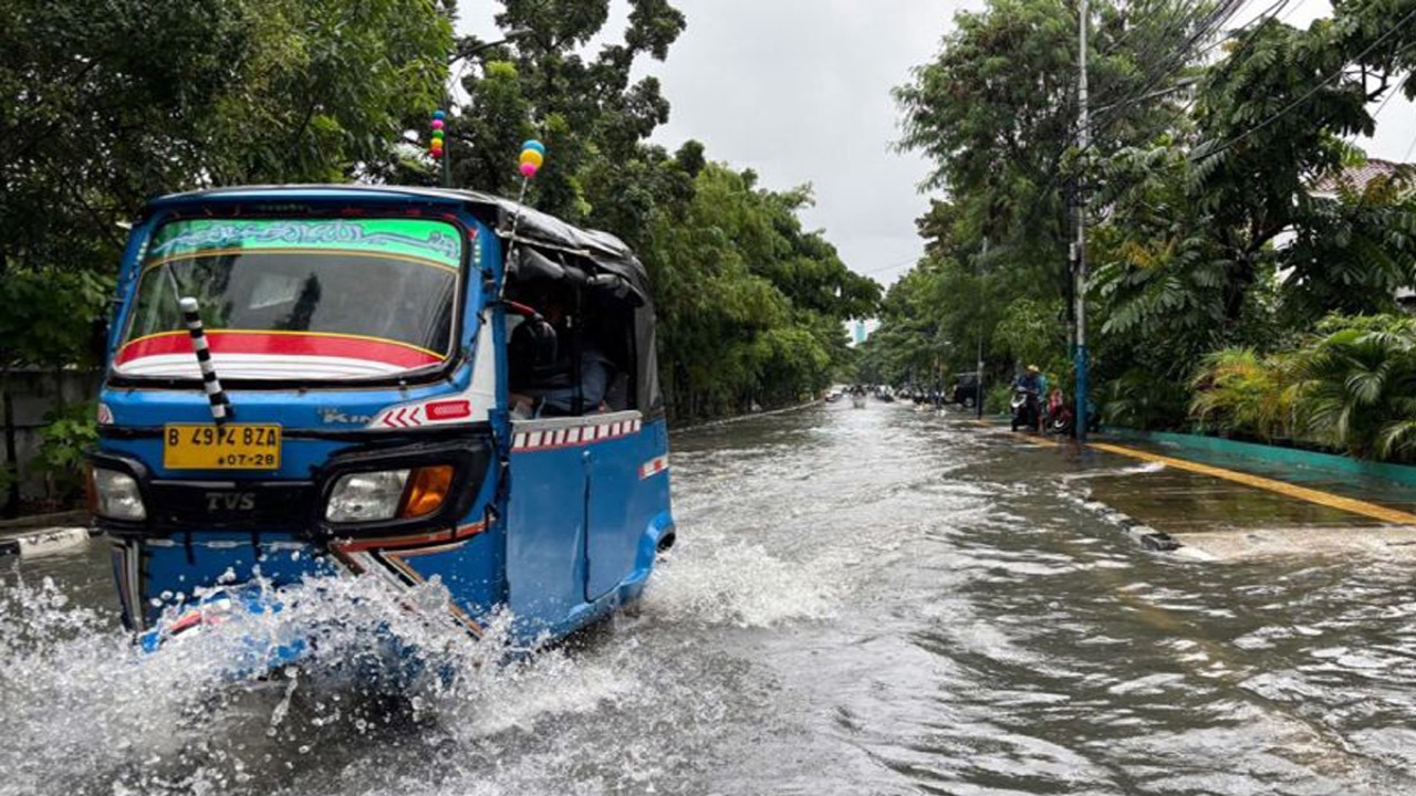 Suasana banjir di wilayah Cempaka Putih, Jakarta Pusat, Kamis (29/2/2024). ANTARA/HO-Dokumentasi Pribadi