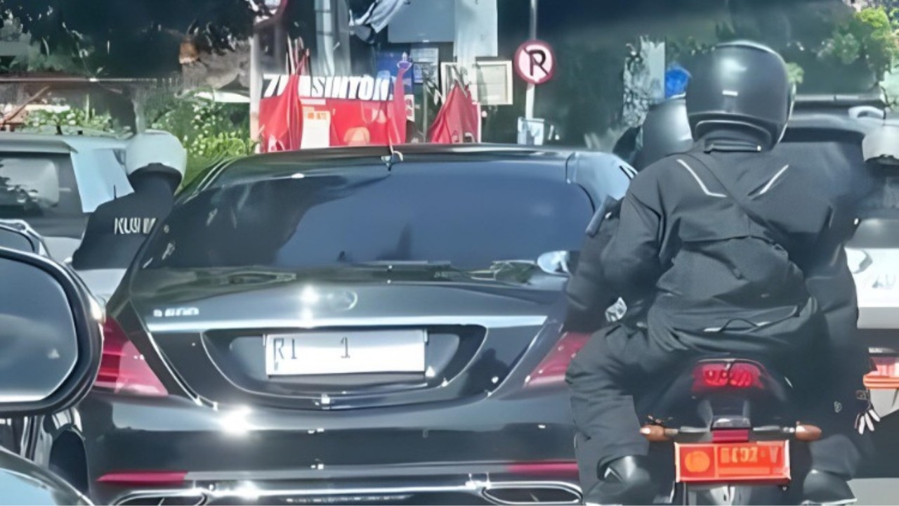 Tangkap layar -  Mobil Kepresidenan Indonesia. (Instagram @fakta.jakarta)