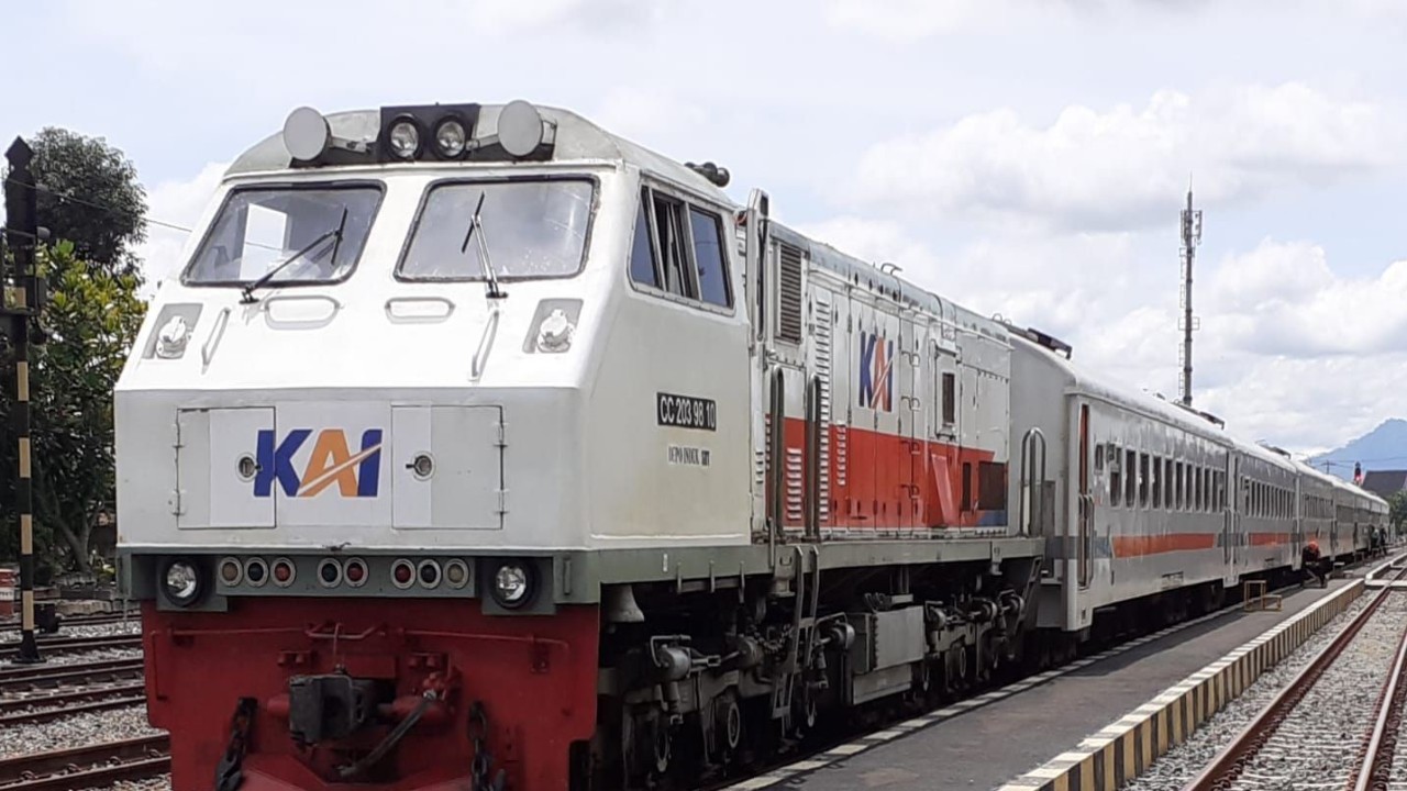 Kereta Api jaral jauh angkutan Lebaran/ist