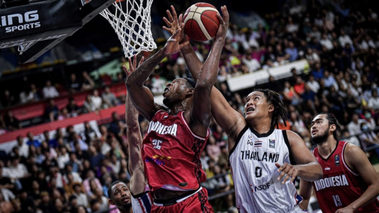 Laga Timnas basket Indonesia vs Thailand di kualifikasi FIBA Asia Cup 2025