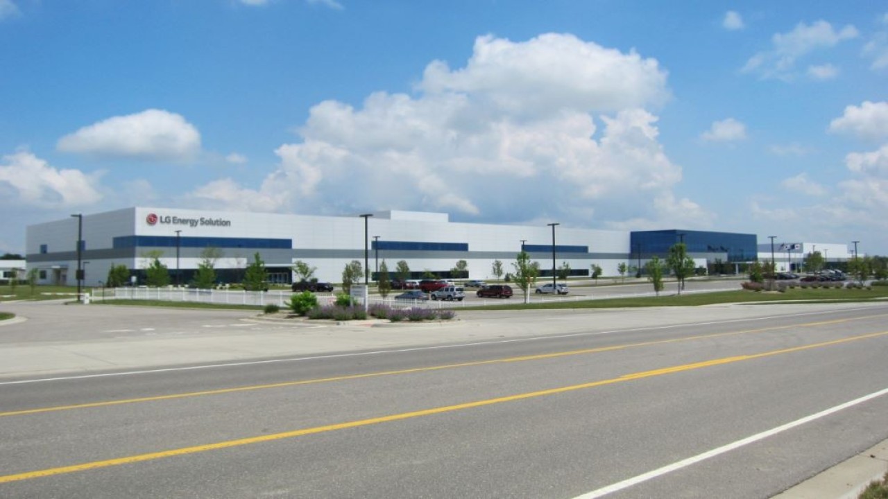 Pabrik pembuatan baterai LG Energy Solution di Holland, Michigan (LG Energy Solution via The Korea Herald)