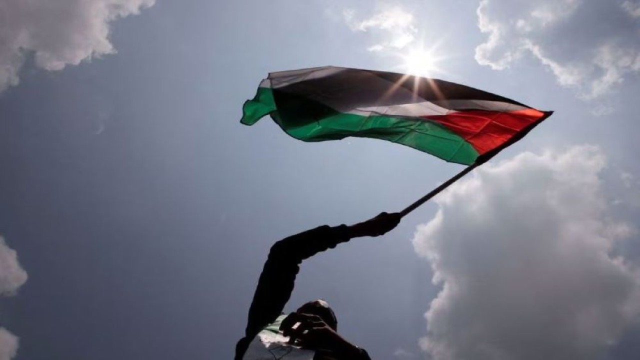 Ilustrasi. Bendera Palestina. (Reuters)