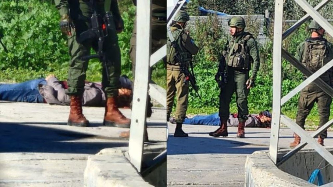 Seorang pemuda Palestina dalam kondisi kritis akibat ditembak tentara Israel di Nablus. (Wafa)