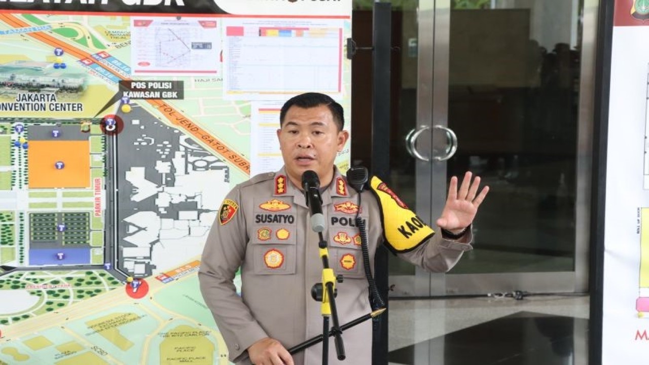 Kapolres Metro Jakarta Pusat Kombes Pol Susatyo Purnomo Condro di Jakarta, Minggu (4/2/2024). ANTARA/ HO-Polres Metro Jakarta Pusat