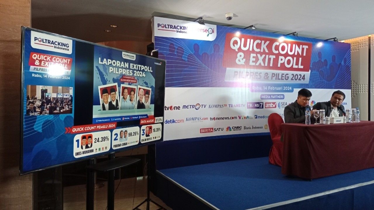 Poltracking Indonesia sudah menyimpulkan Prabowo-Gibran Pemenang Pilpres 2024