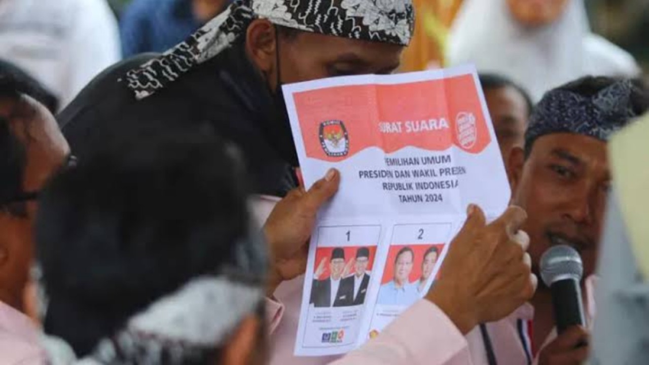 Surat suara pilpres 2024/net