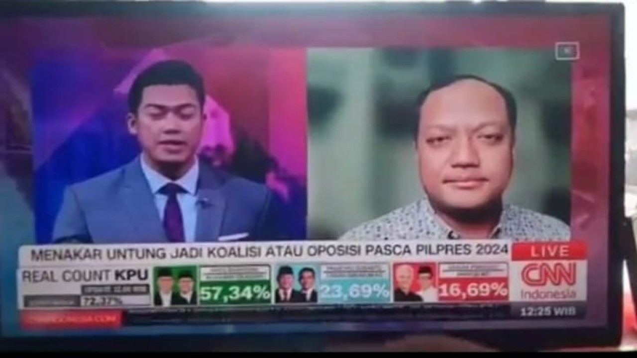 Viral suara Anies-Cak Imin 57,34% di tayangan CNN Indonesia