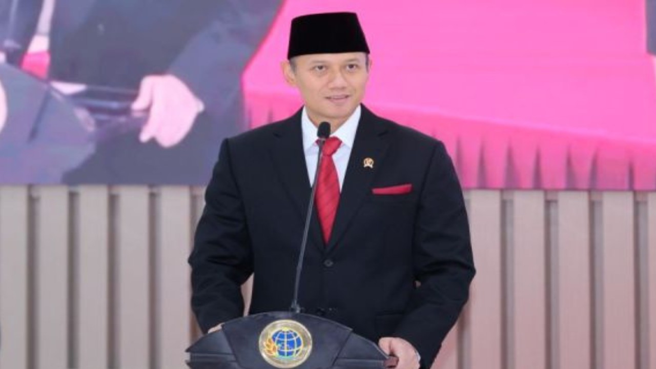 Menteri Agraria dan Tata Ruang/Kepala Badan Pertanahan Nasional (ATR/BPN) Agus Harimurti Yudhoyono (AHY).  (Foto: Kementerian ATR/BPN)