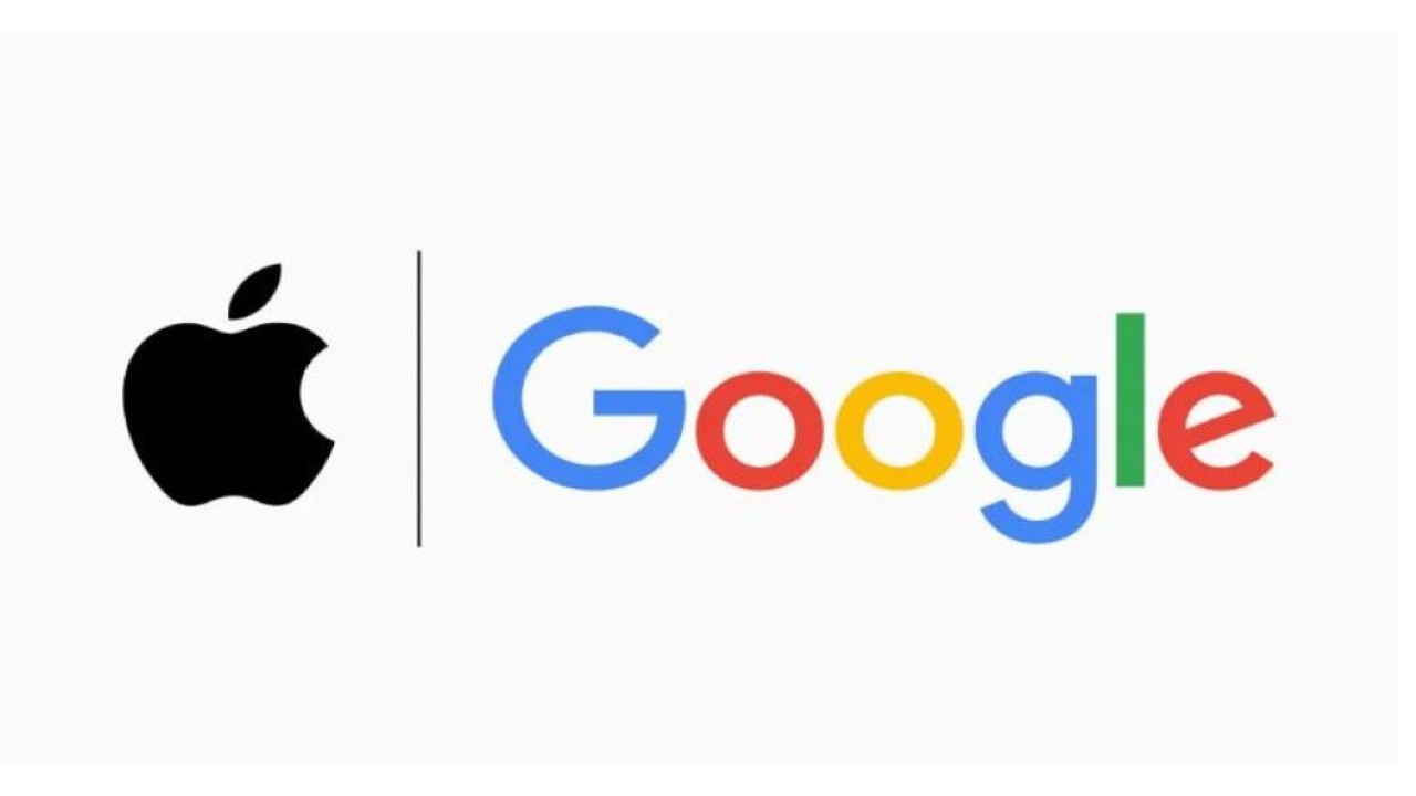 Ilustrasi. Logo Apple dan Google. (Foto: Gizmochina)