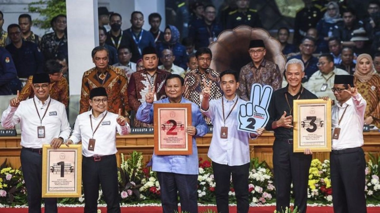 Capres-cawapres Pemilu 2024. (Antara)
