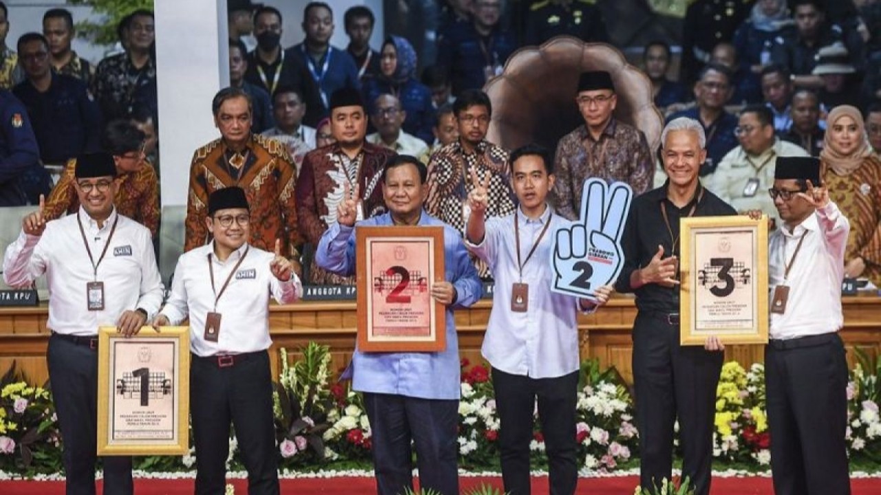 Capres-cawapres Pemilu 2024. (Antara)