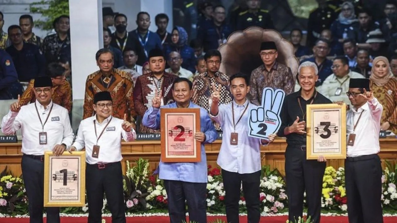 Capres-cawapres Pemilu 2024. (Antara)