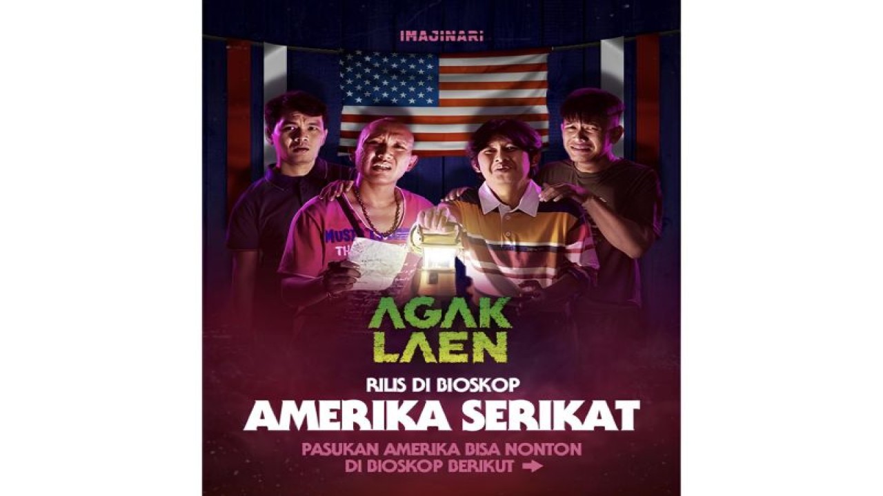 Poster film “Agak Laen” yang akan tayang di Amerika Serikat. (Foto: ANTARA/Ho. Imajinari)