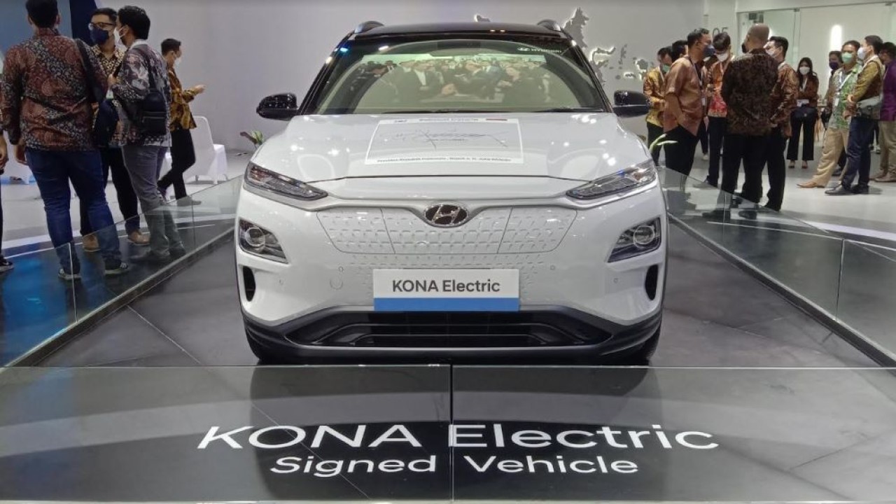 Mobil listrik Kona. (Foto: Adiantoro/NTV)