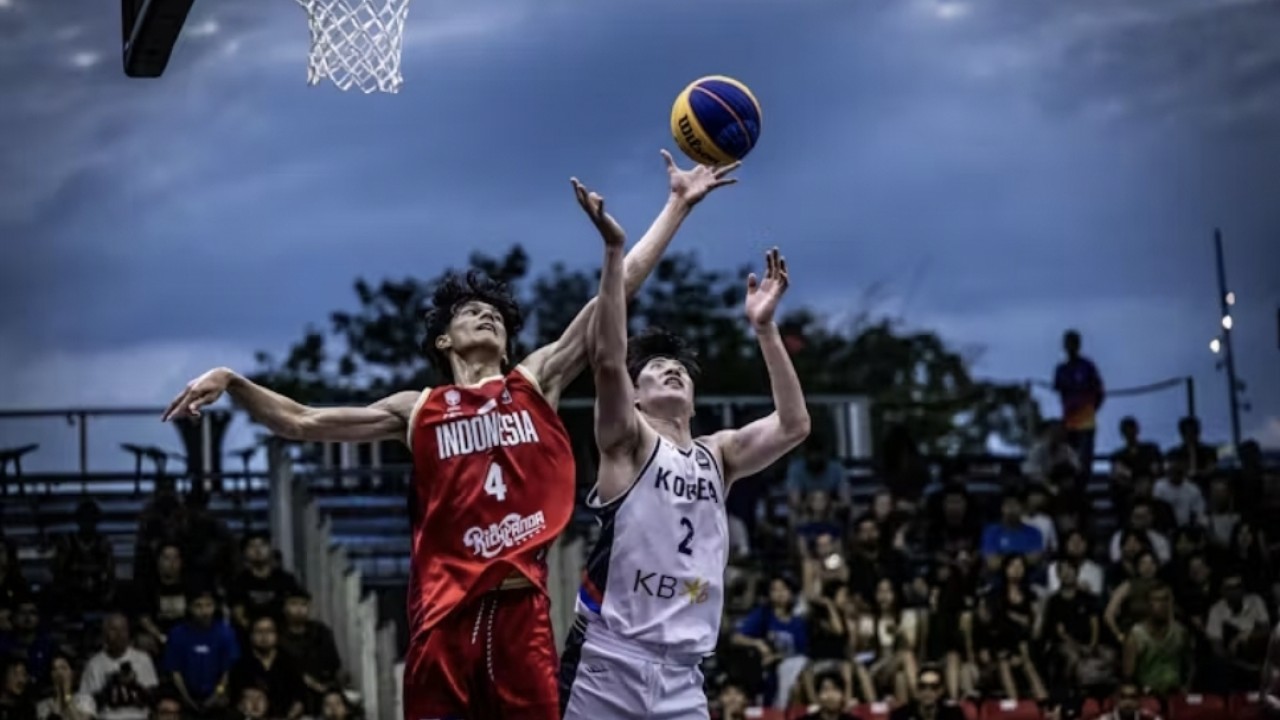 Indonesia vs Korea di ajang FIBA 3x3 Asia Cup 2024