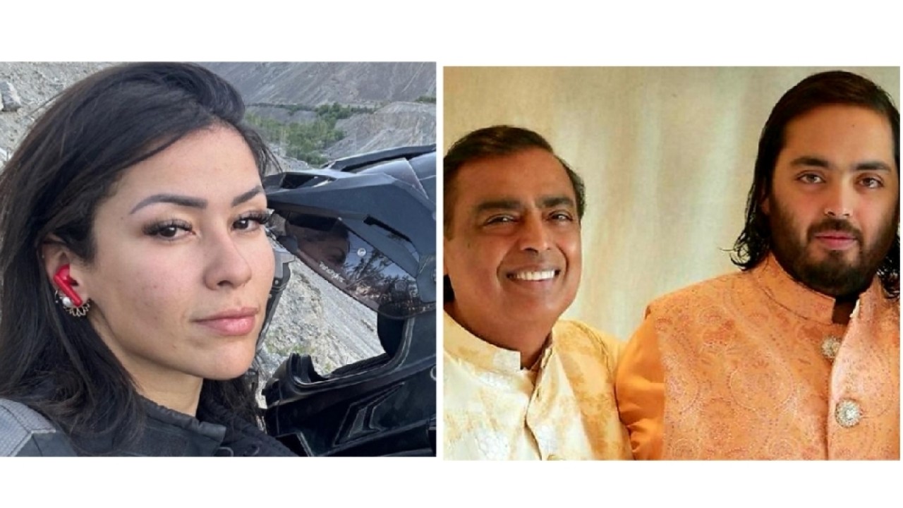 Influencer Fernanda dan Mukesh Ambani/Kolase