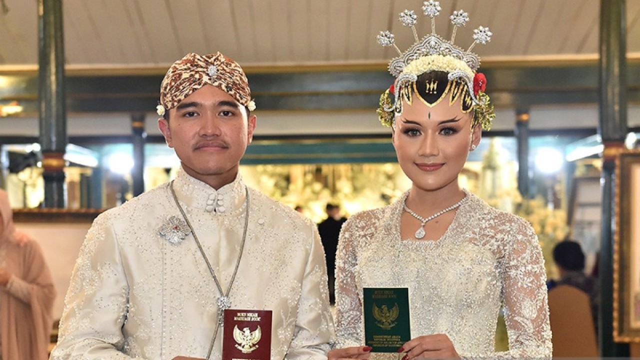 Kaesang Pangarep dan Erina Gudono. (Antara)