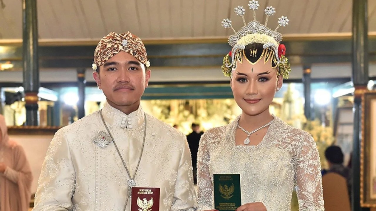 Kaesang Pangarep dan Erina Gudono. (Antara)