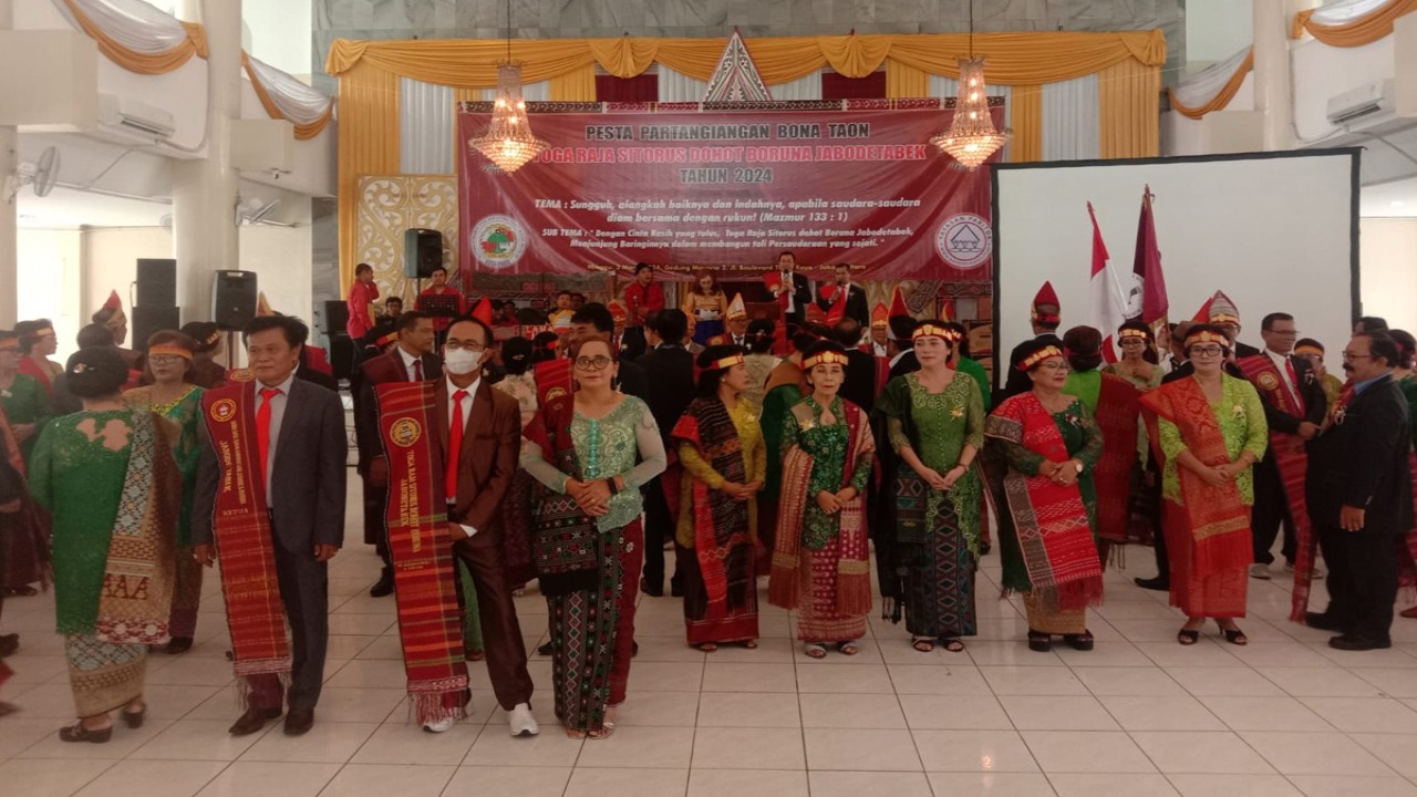 Pesta Pertangiangan Bona Taon Toga Raja Sitorus Dohot Boruna Jabodetabek 2024. (foto-foto: nusantaratv.com/Bagas Adi Pangestu)