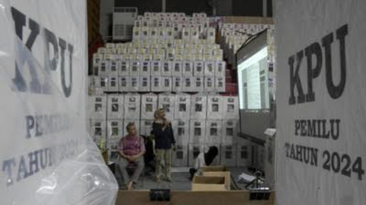 Kertas suara Pemilu 2024