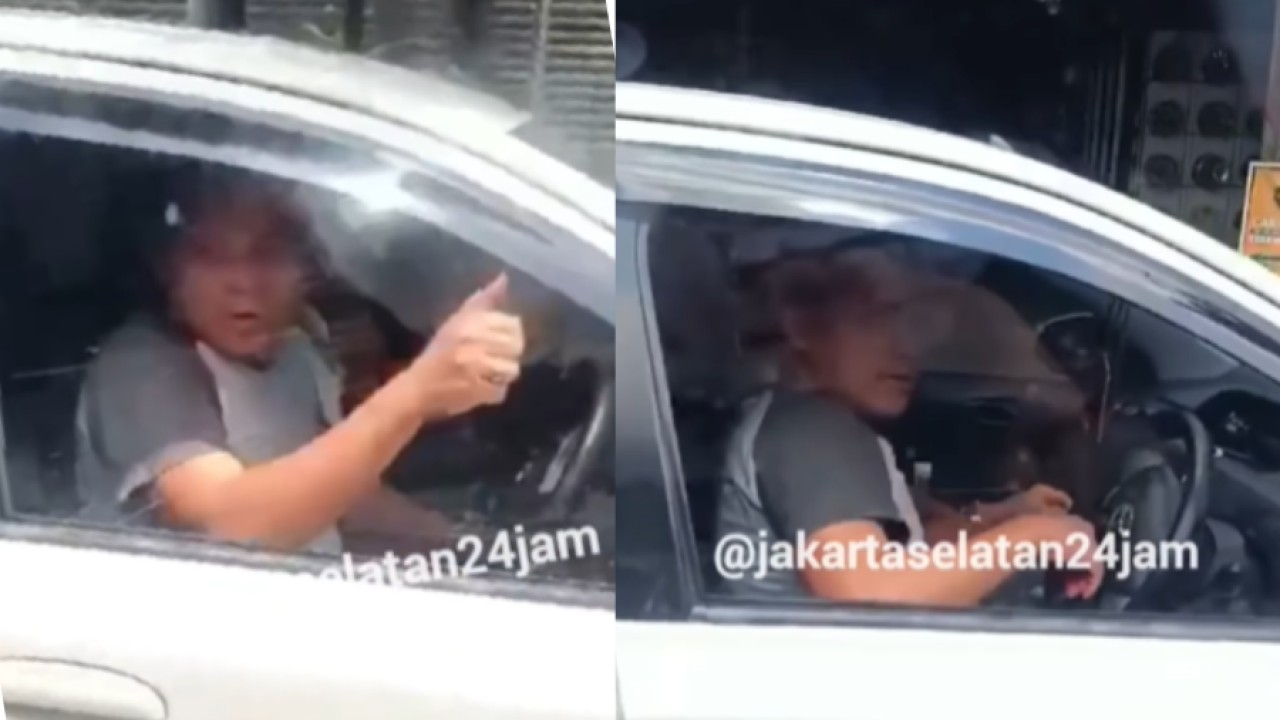 'Koboi’ Jalanan Todongkan Senjata Api (Instagram @jakartaselatan24jam)