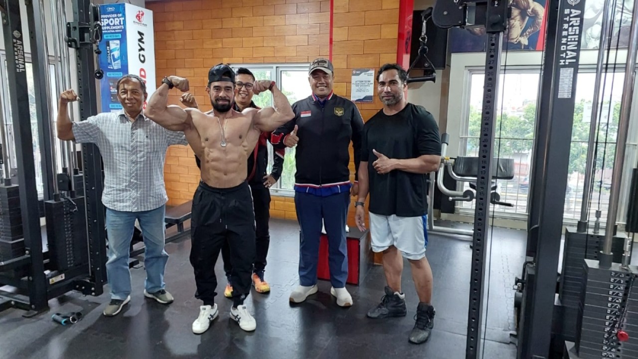 Kunjungan tim Monitoring KONI DKI ke Cabor Binaraga