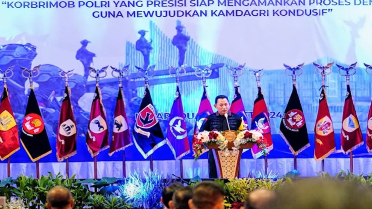 Kapolri Jenderal Polisi Listyo Sigit Prabowo. (Foto: Tangkap layar Youtube HumasKorpsBrimobPolri)