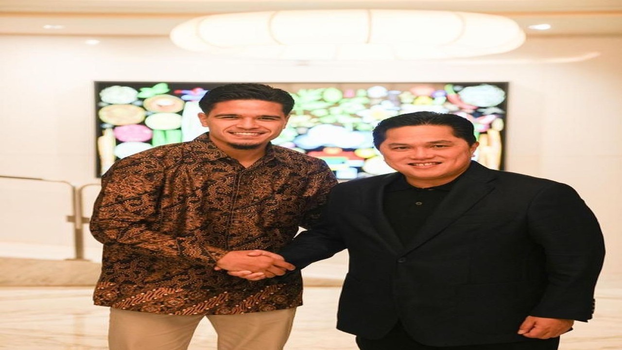 Menteri BUMN Erick Thohir dan Pemain Naturalisasi Ragnar Antonius Maria Oeratmangoen / Instagram @pssi