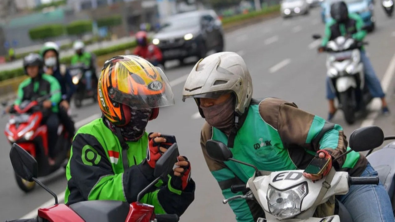 Driver ojol. (Antara)