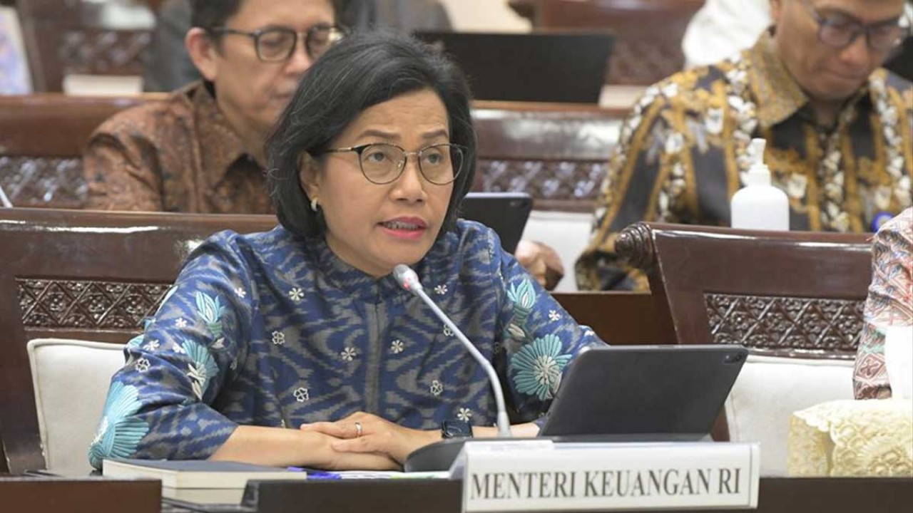 Menteri Keuangan Sri Mulyani dalam Rapat Kerja Komisi XI DPR RI/ist
