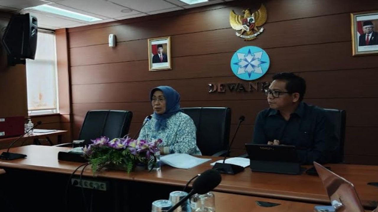 Ketua Dewan Pers Ninik Rahayu memberikan keterangan pers terkait pembentukan Gugus Tugas penegakkan Perpres Publisher Right/ist