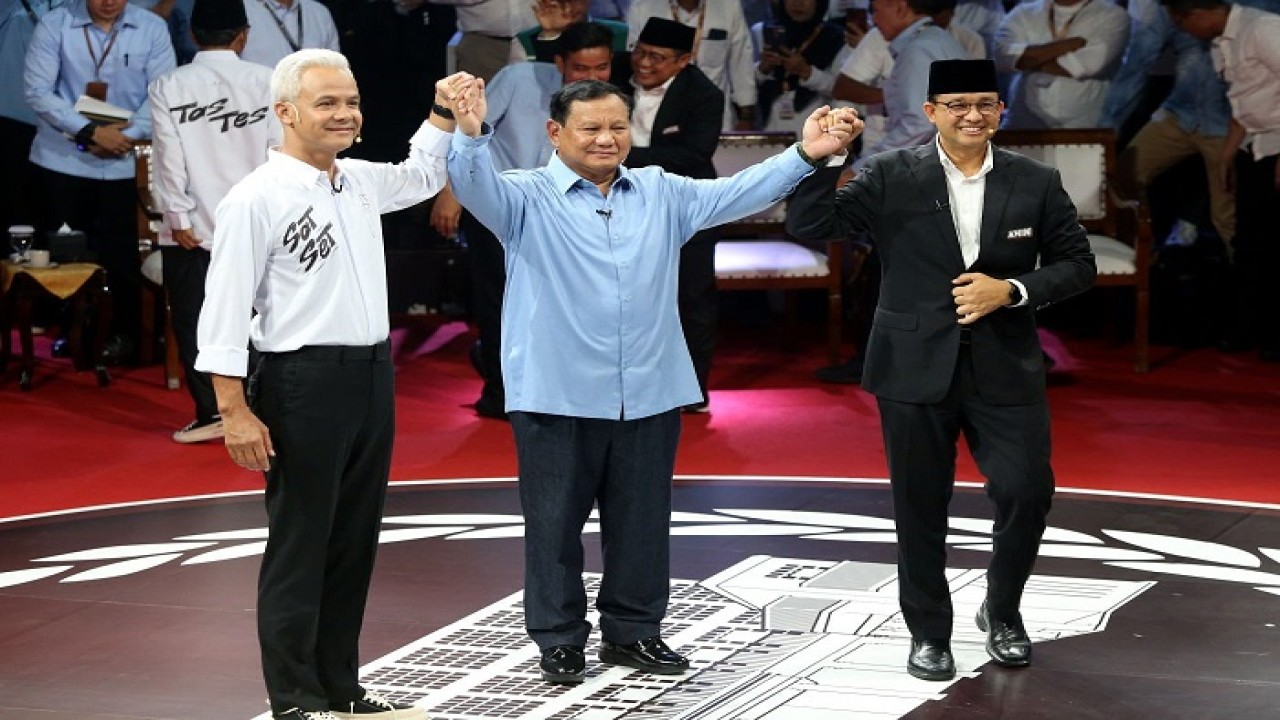 Tiga calon presiden yang bersaing di Pilpres 2024, Ganjar Pranowo, Prabowo Subianto dan Anies Baswedan/ist