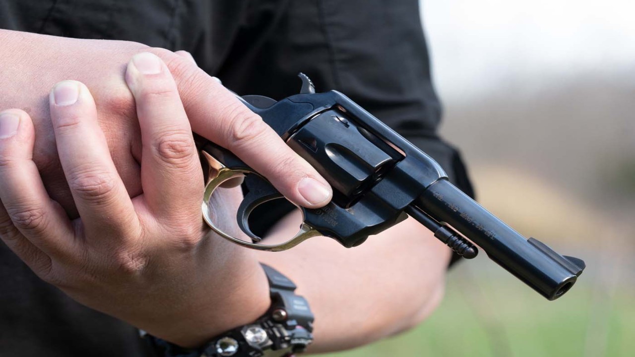 Ilustrasi pistol jenis revolver/ist